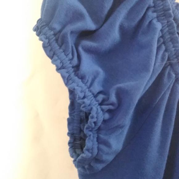 Maurices Periwinkle Elastic Ruched Waist Short Sleeve Baby Doll Style Dress XL - Picture 5 of 13